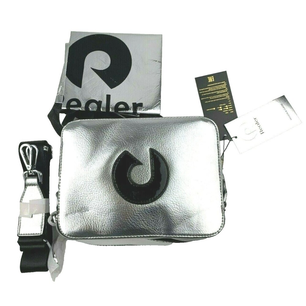 Realer Metallic Silver Womens Crossbody Bag Purse Shoulder Fashion New